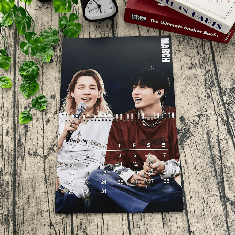 NNA - JIKOOK BTS 2027 Calendar, Gift for ARMYs, Home Decor