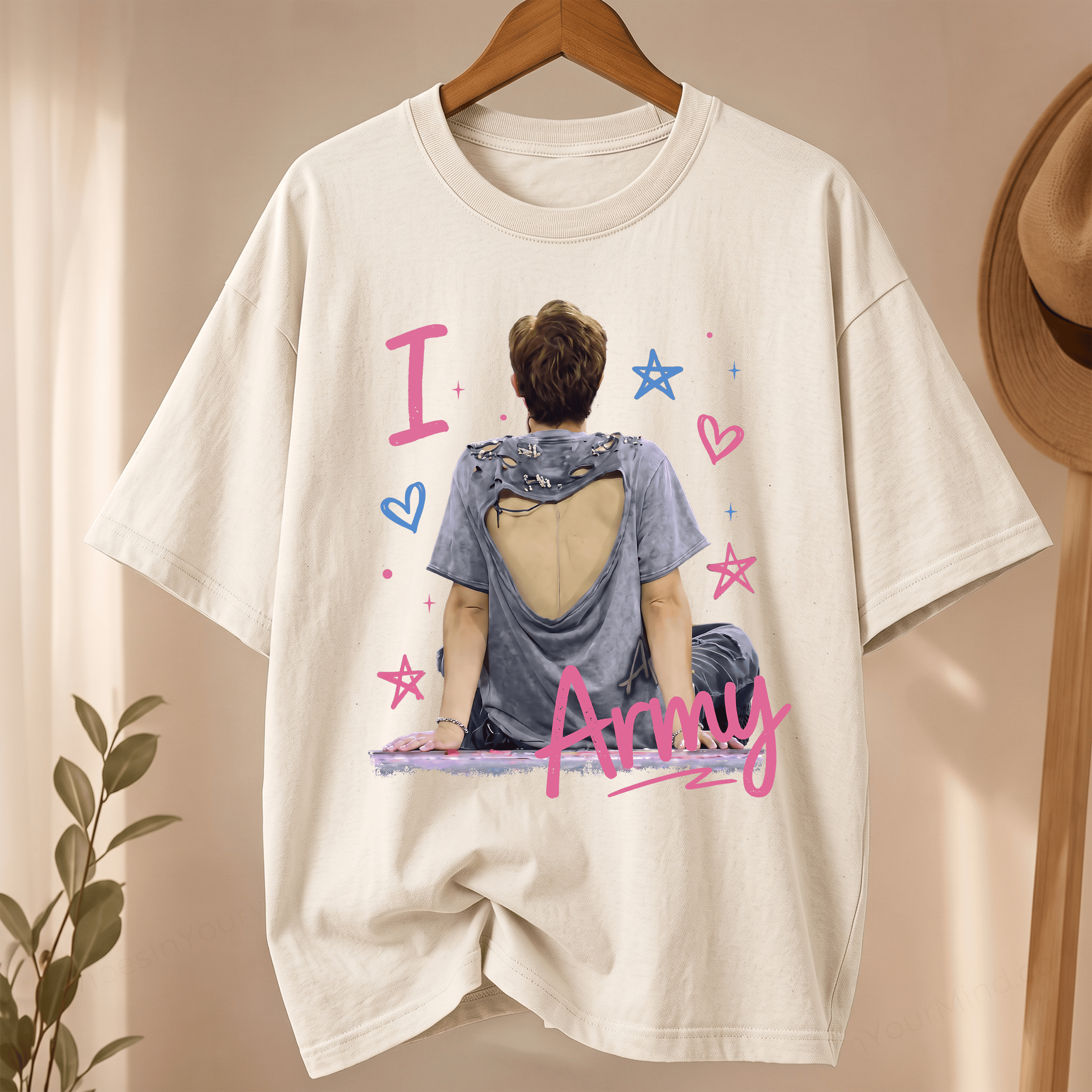 NT - RM I Love Army Funny Tee
