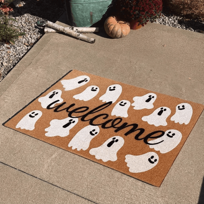 4T - Floor Mat Ghost Welcome Halloween, Spooky Season