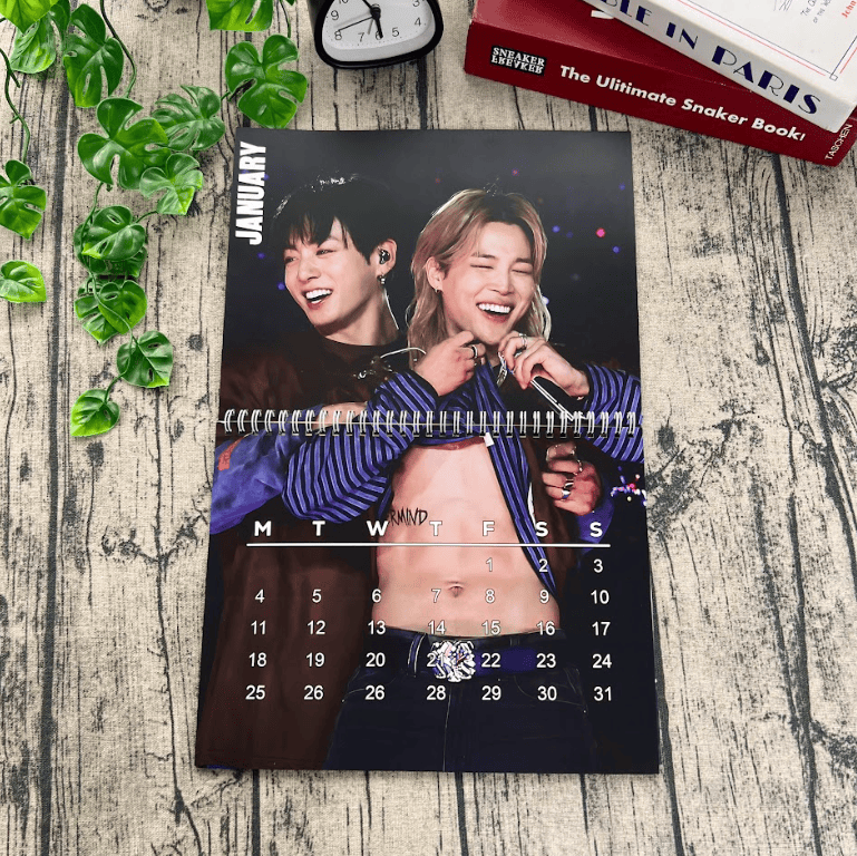 NNA - JIKOOK BTS 2027 Calendar, Gift for ARMYs, Home Decor