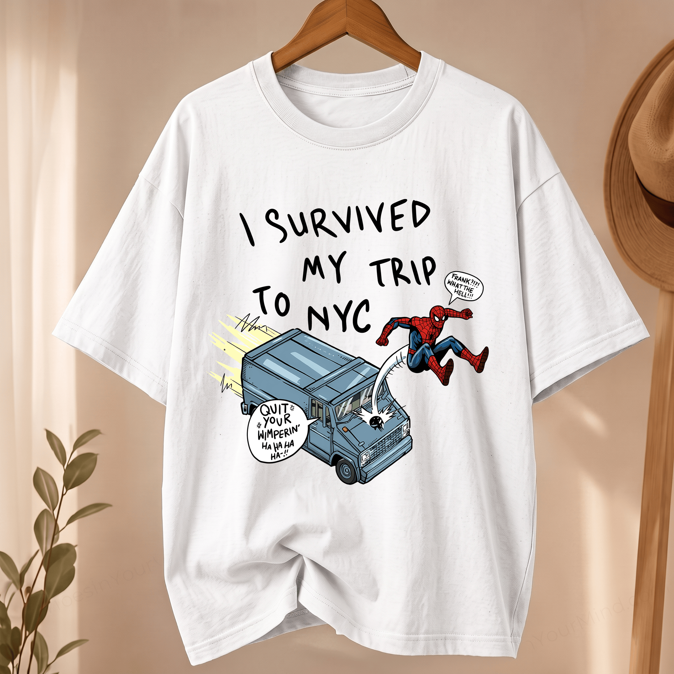 NT - Fank & Spiderman Survived Their Trip To NYC Shirt