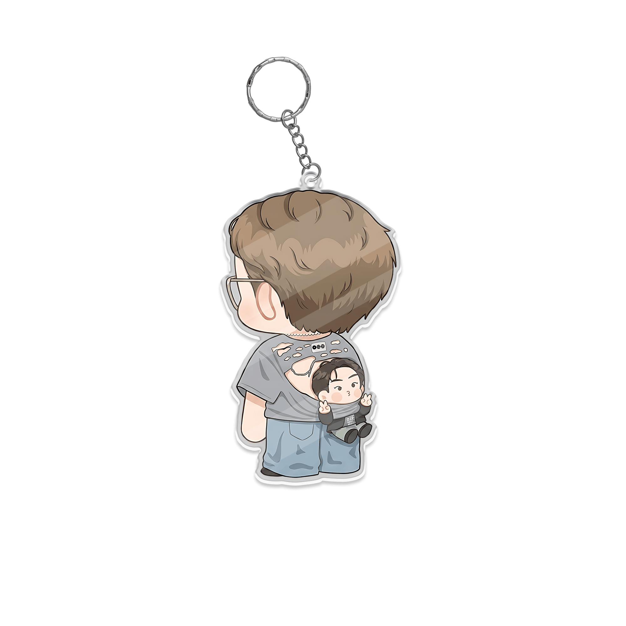 TQ - Funny NamJin Keychain, Jin in Namjoon's Shirt Keychain