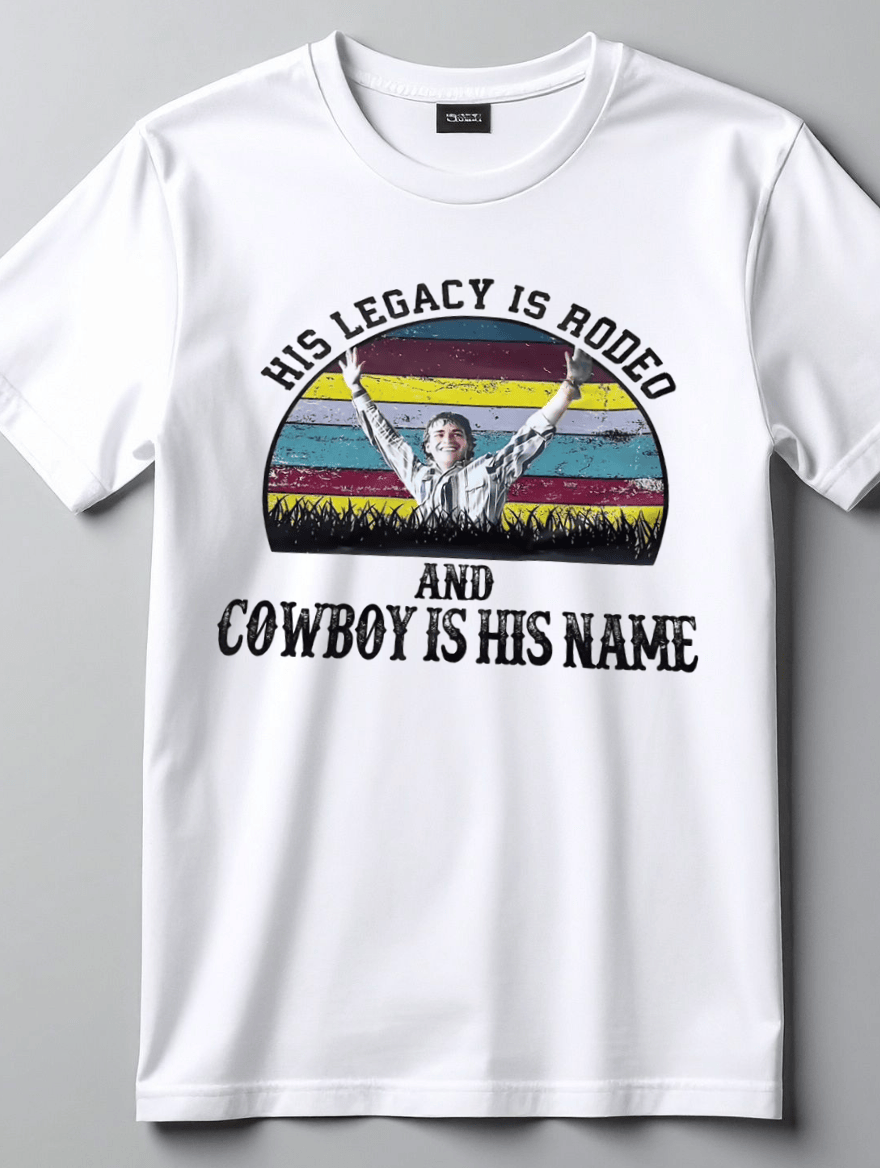 PK - His Legacy Is Rodeo Cowboy Wave Tee
