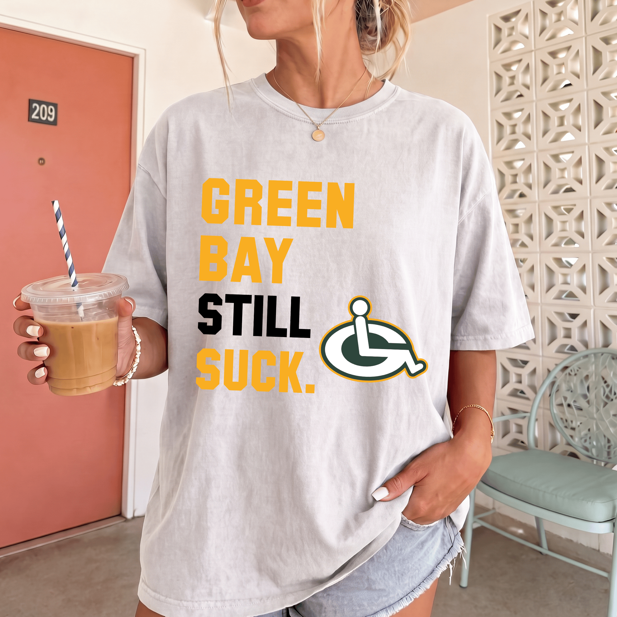 NT - Green Bay Suck Funny Teee