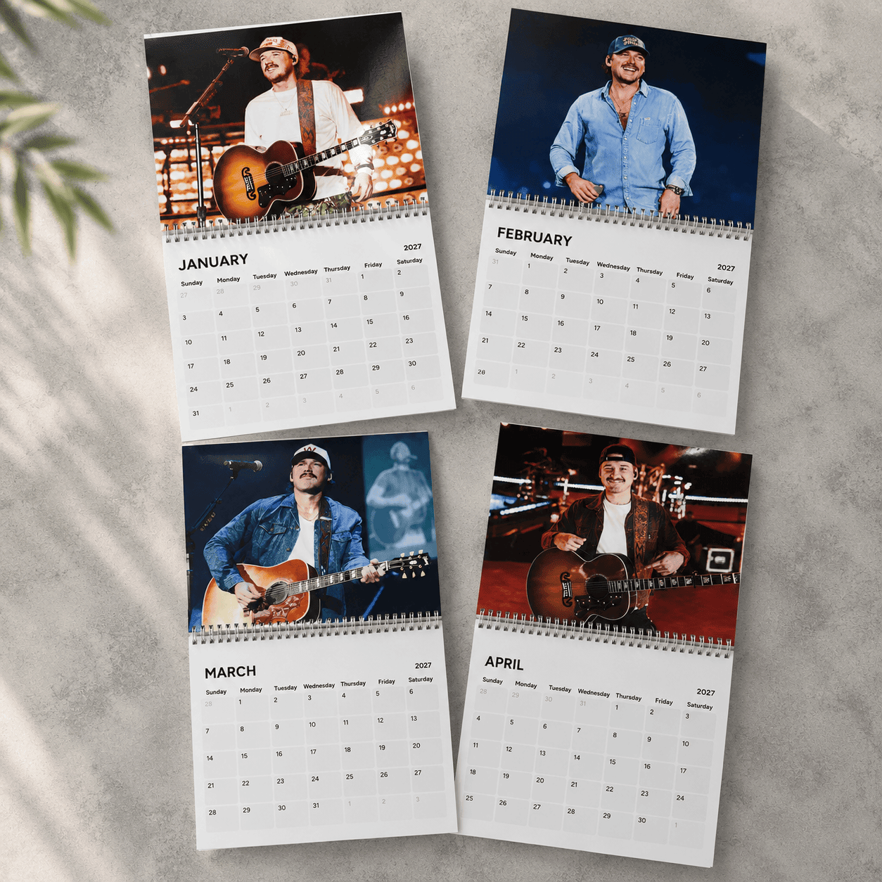 NT - Morgan Wallen 2027 Wall Calendar