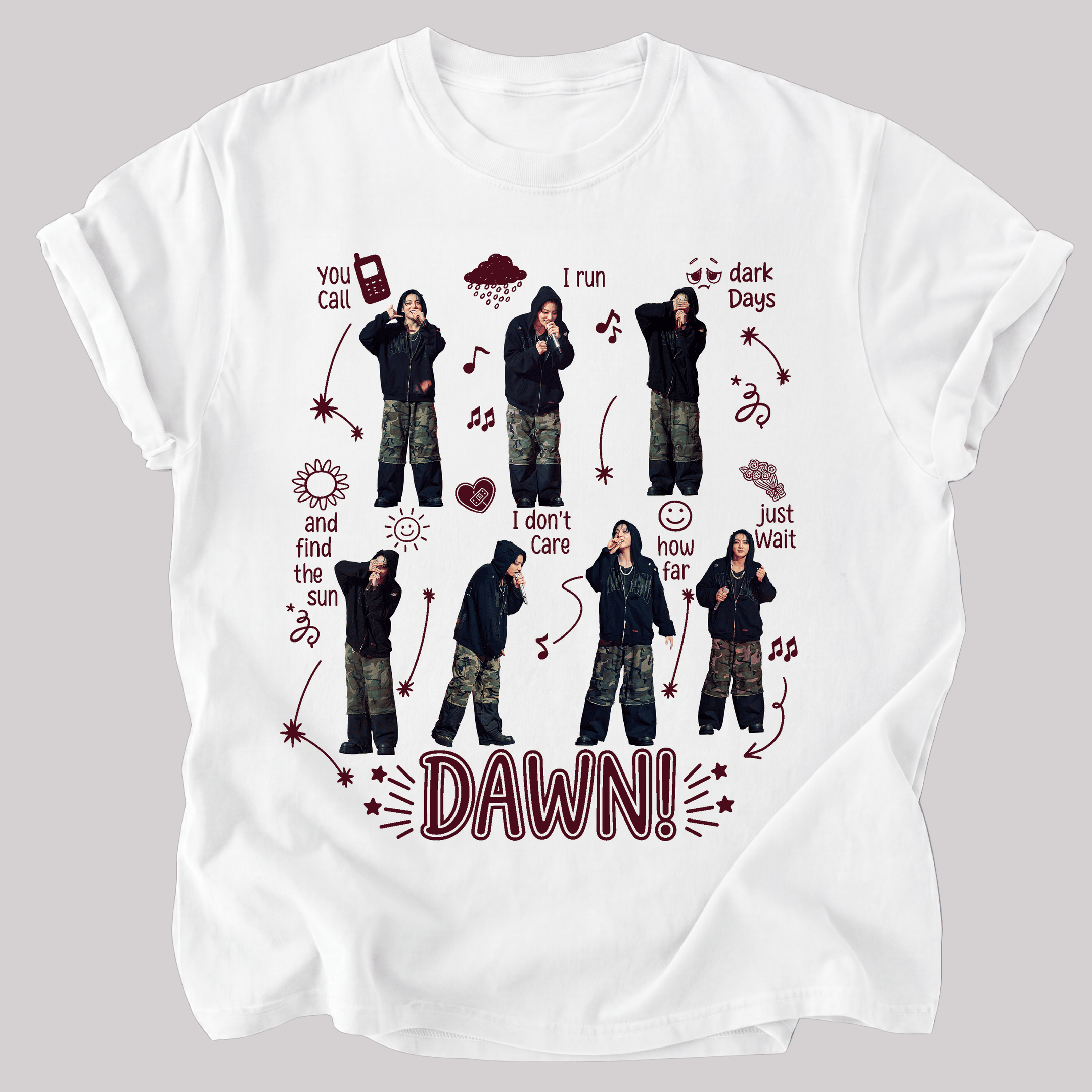NT - Jungkook Into The Sun Lyrics Tee