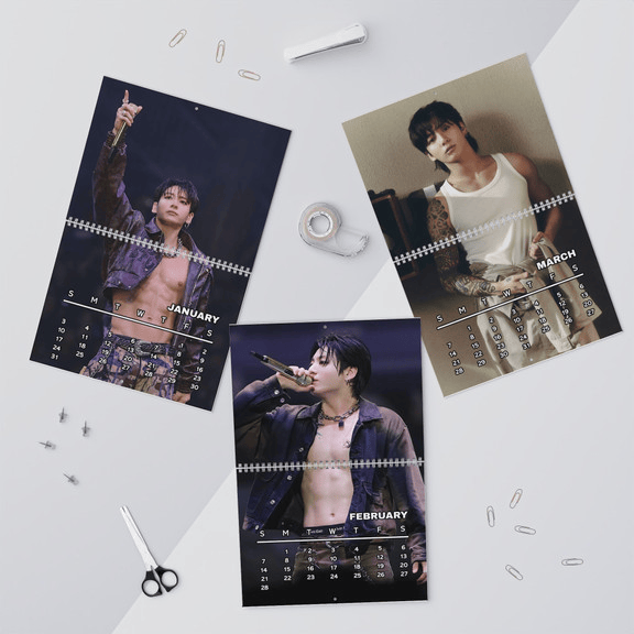NNA - Jungkook 2027 Wall Calendar, Girf For Fan
