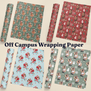 4T - Off Campus Matte Wrapping Paper, Gift For Friend, Christmas Gift