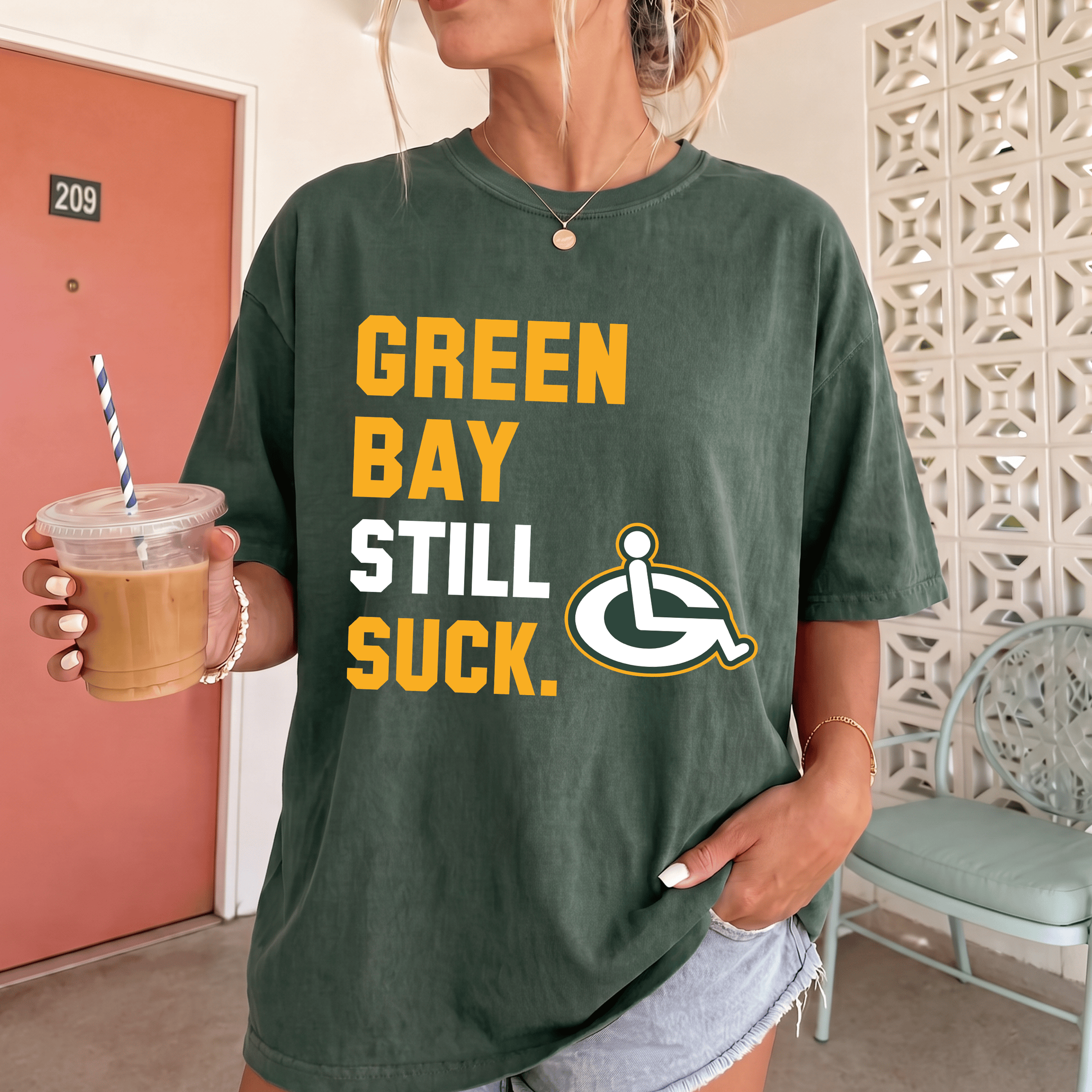 NT - Green Bay Suck Funny Teee