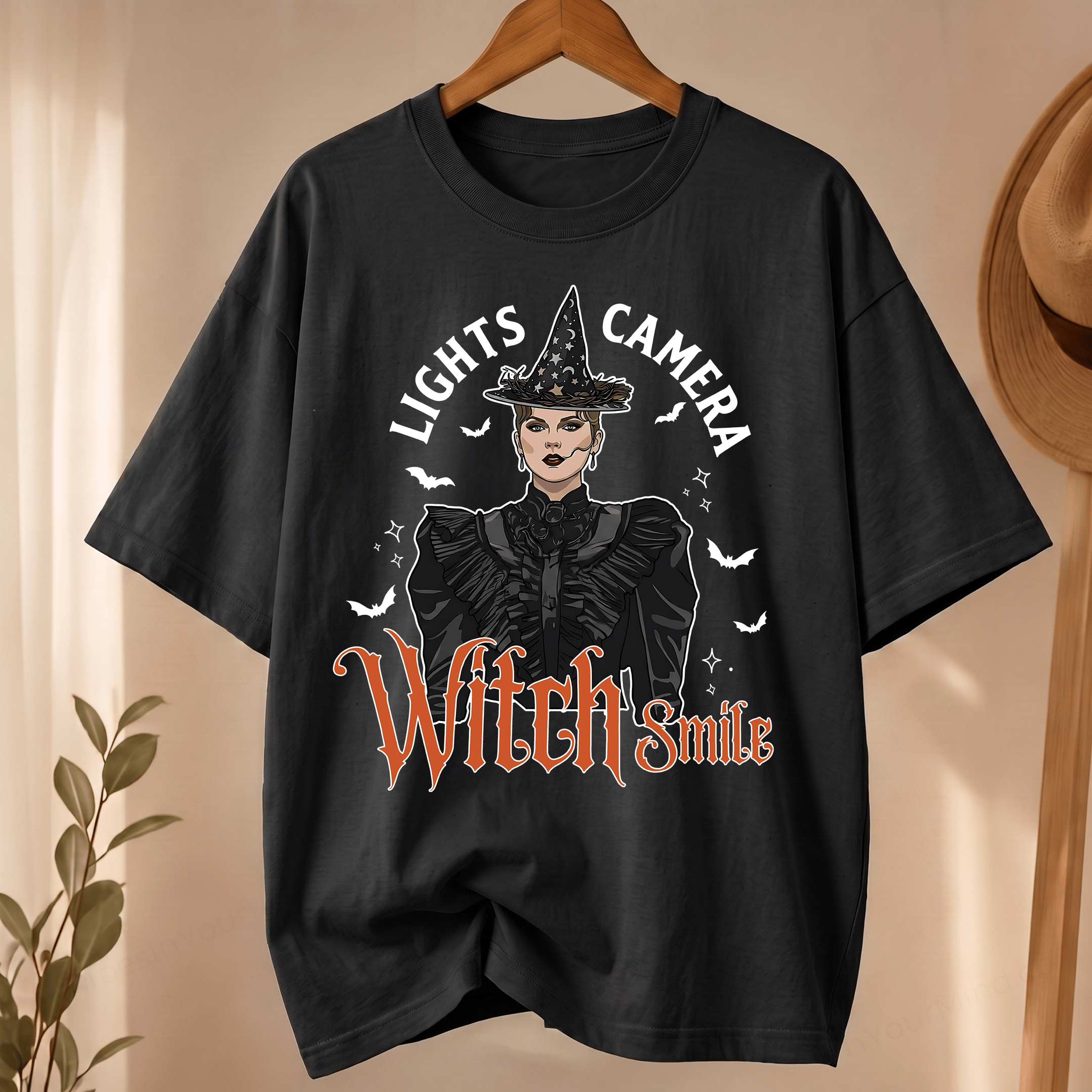 NT - Taylor Swift Lights Camera Witch Smile Halloween Shirt