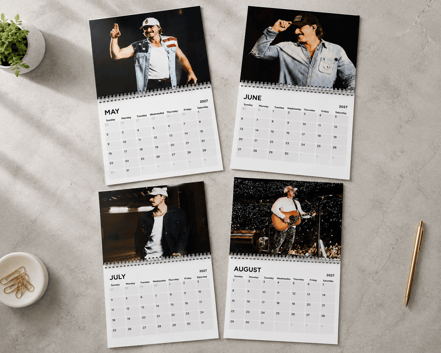 NT - Morgan Wallen 2027 Wall Calendar