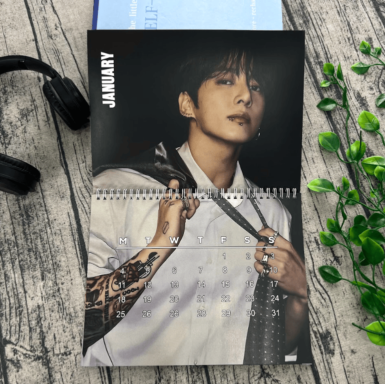 NNA - JEON JUNGKOOK BTS 2027 Calendar, Gift for ARMYs, Home Decor