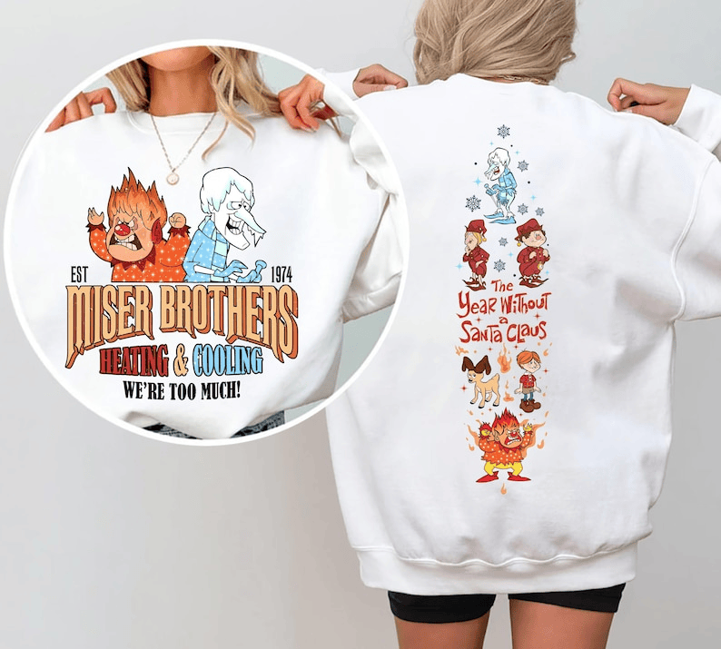 NT - Miser Brothers Heating And Cooling Christmas Sweatshirt
