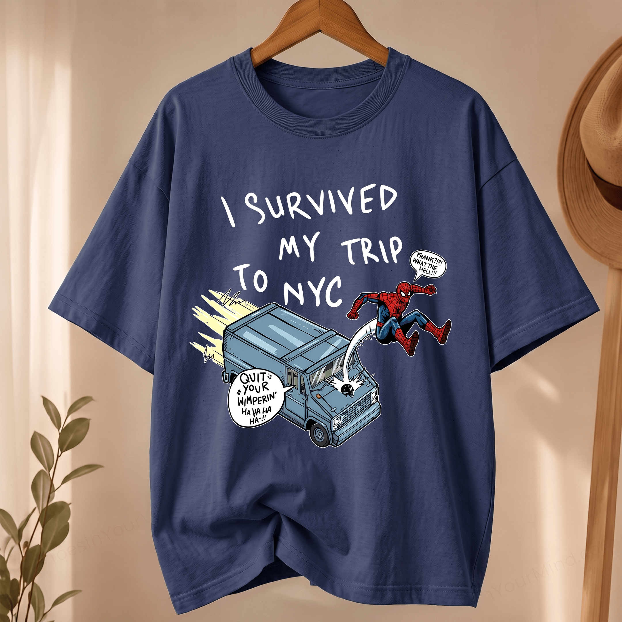 NT - Fank & Spiderman Survived Their Trip To NYC Shirt