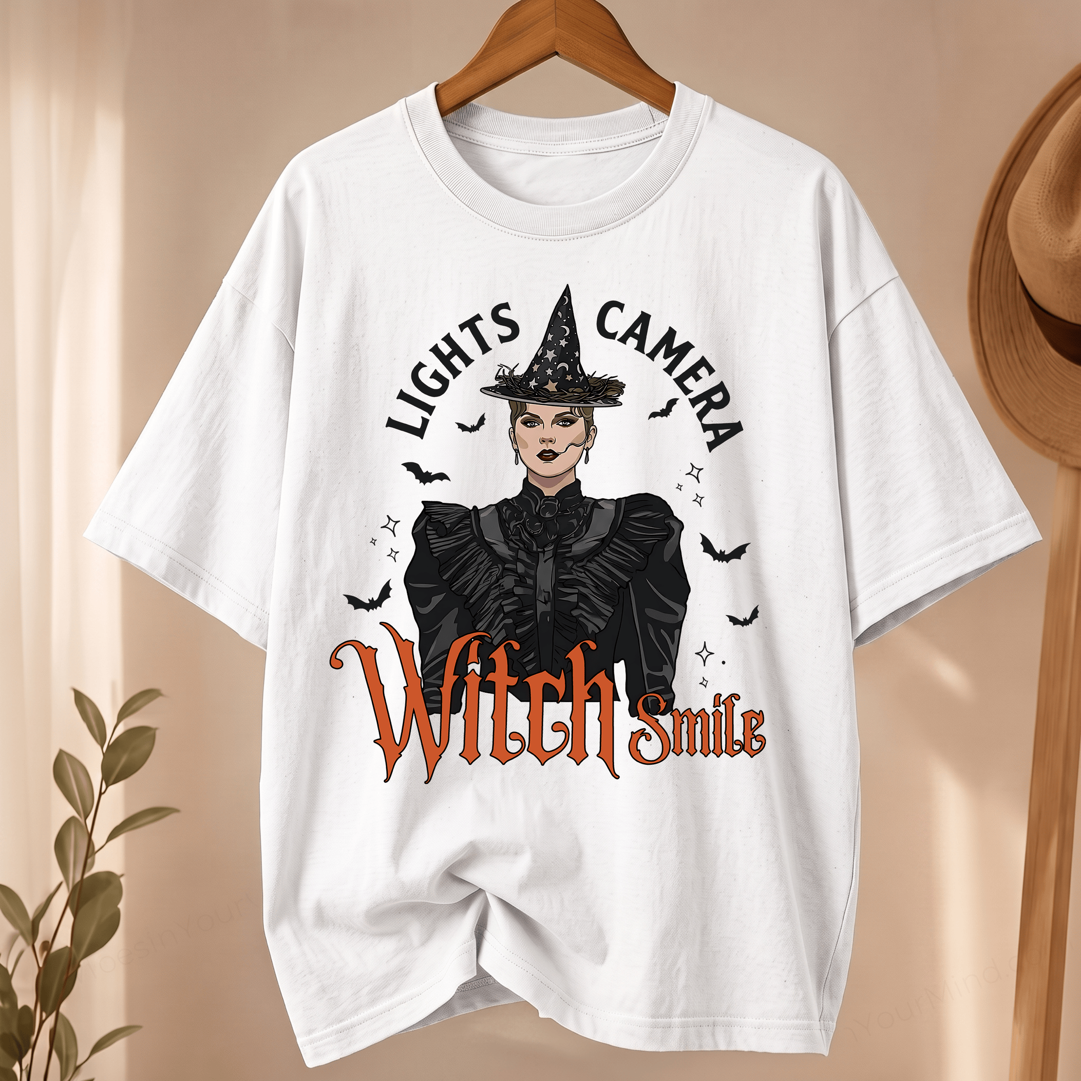 NT - Taylor Swift Lights Camera Witch Smile Halloween Shirt