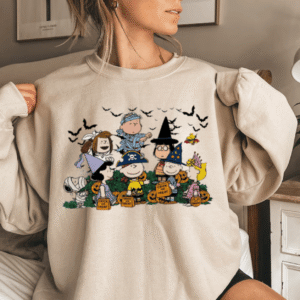 PK - Oversized Sand Halloween Sweater with Pumpkin