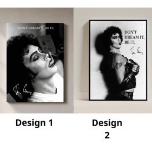 PK - Tim Curry Memorial Poster, Don't Dream It Be It Print, Vintage Rocky Horror Picture Show Wall Art, Horror Movie Decor, Fan Tribute Gift, MADE IN USA