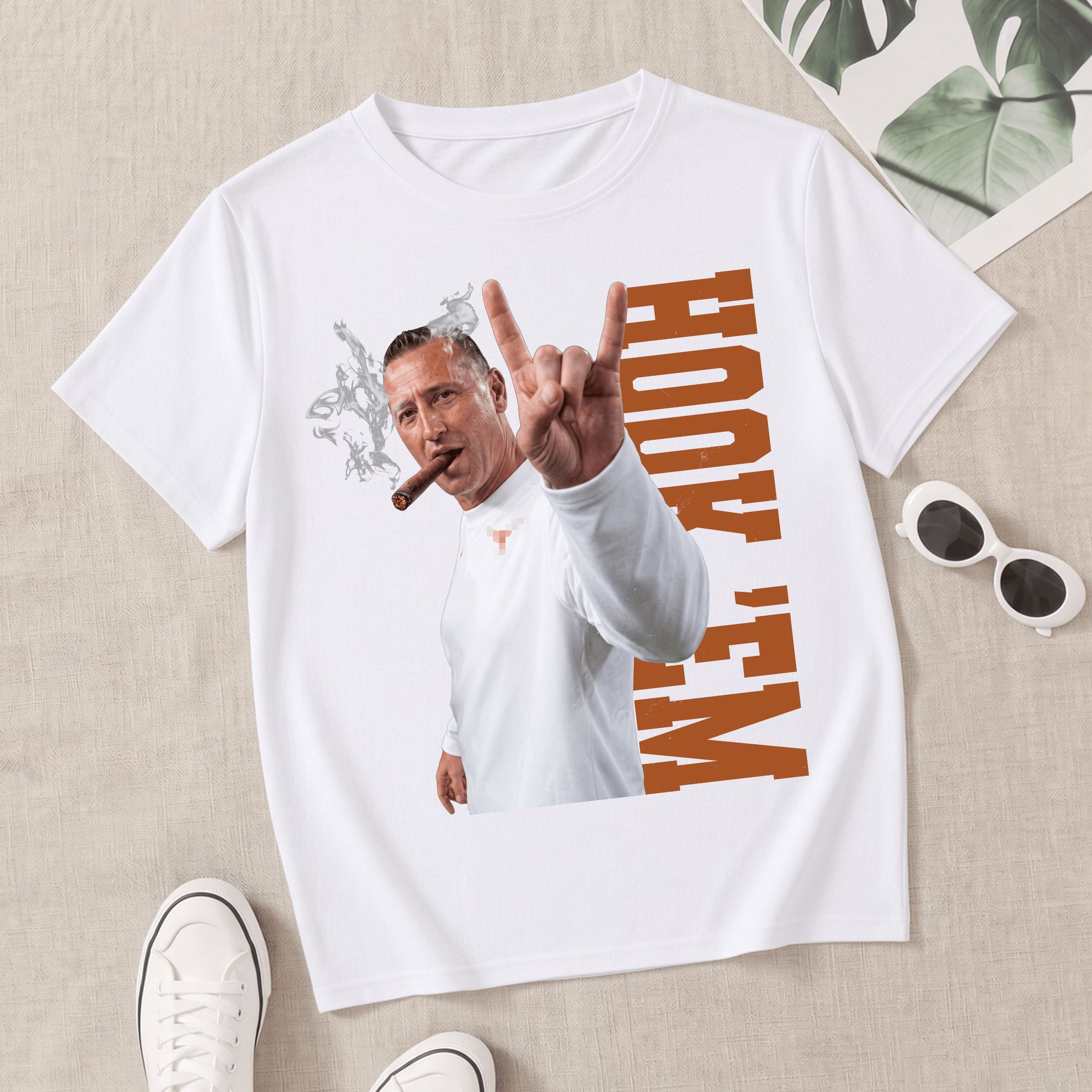 NT - Coach Steve Sarkisian Hock 'Em Tee
