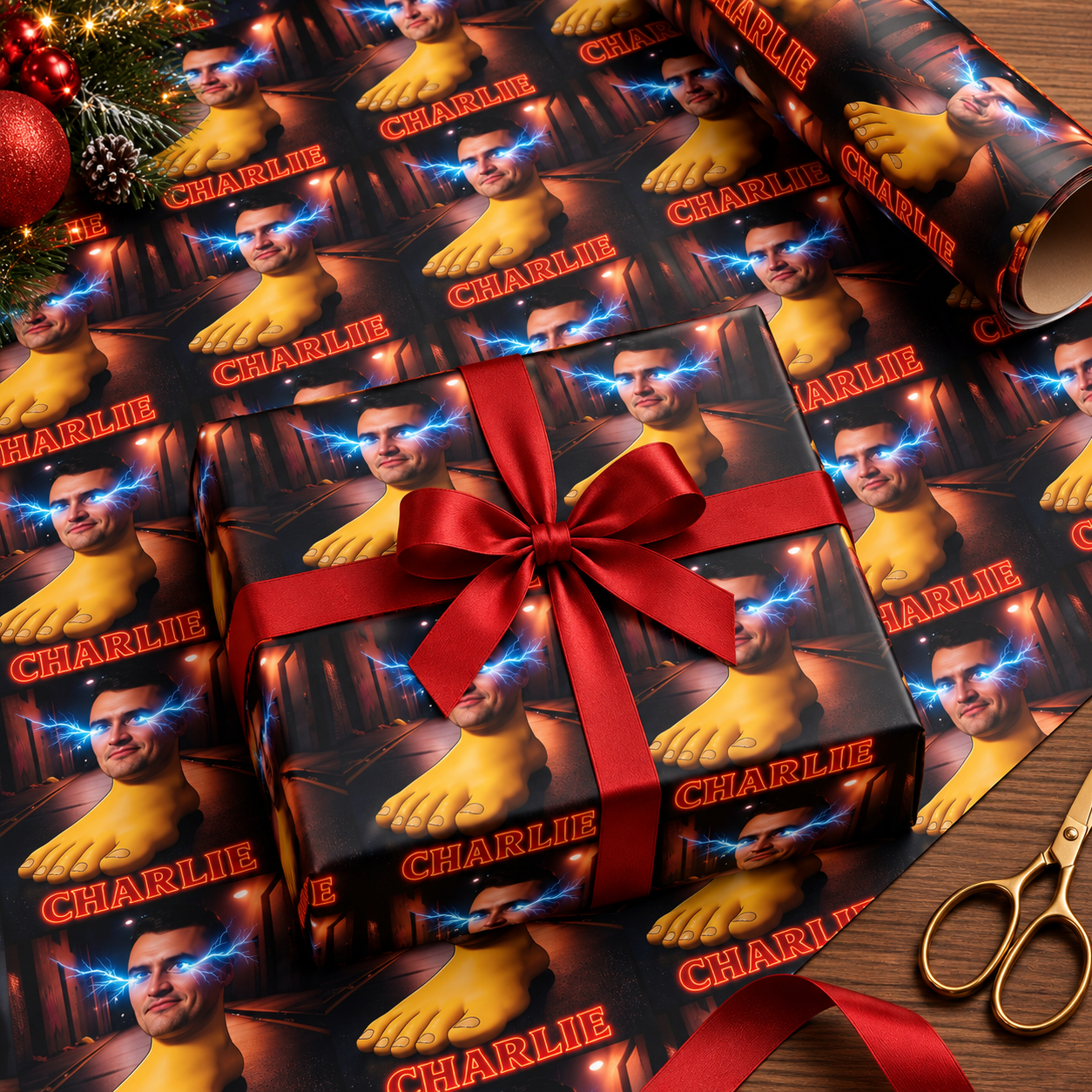 SV - Kirkapping Papers, Charlie Kirk Gift Wrapping Papers