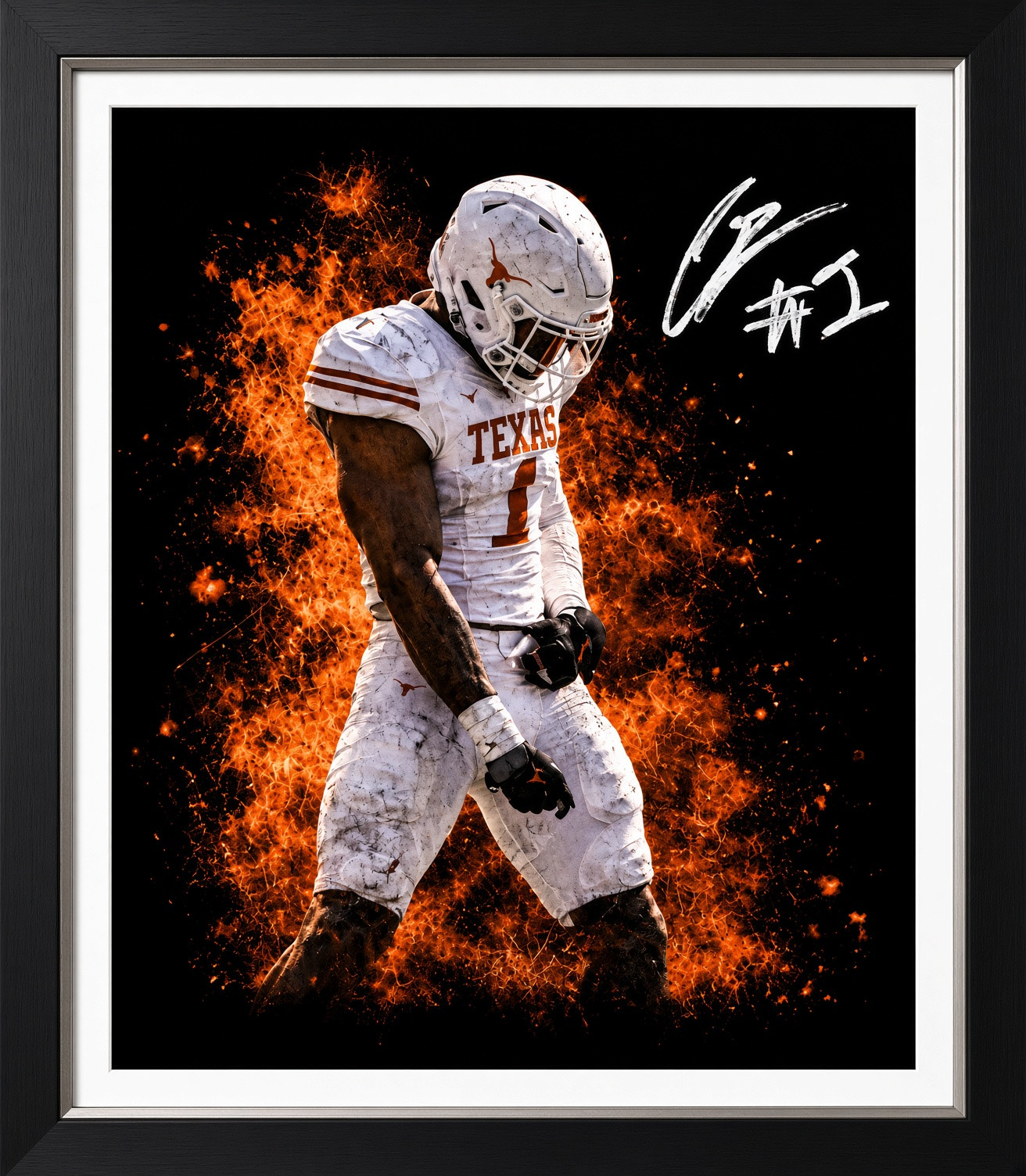 PK - White No. 1 Walking Through Fire — Autographed Ember Print