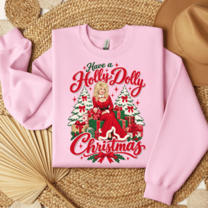 TQ - Holly Dolly Christmas Sweatshirt, Holiday Shirt, X-mas Tee