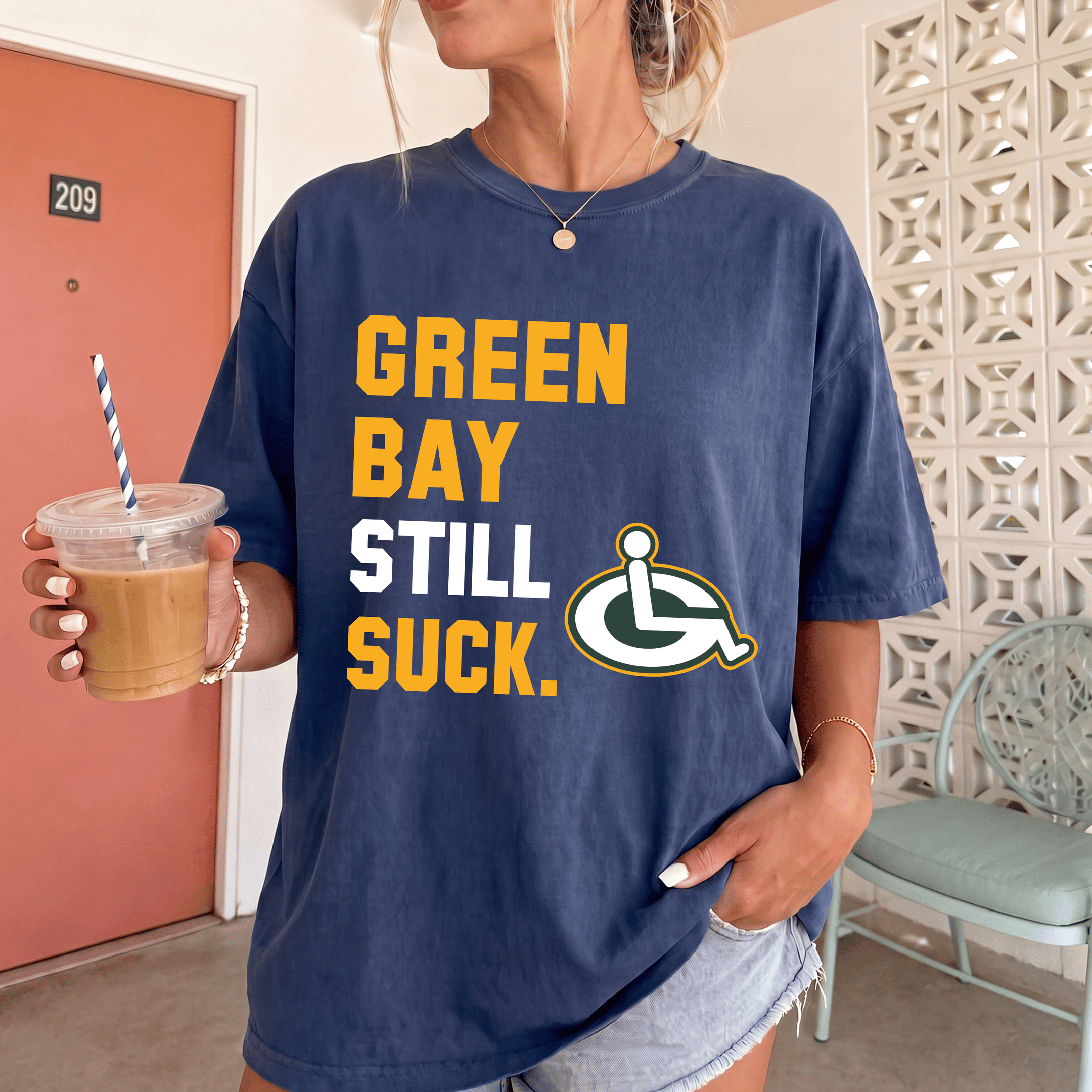 NT - Green Bay Suck Funny Teee