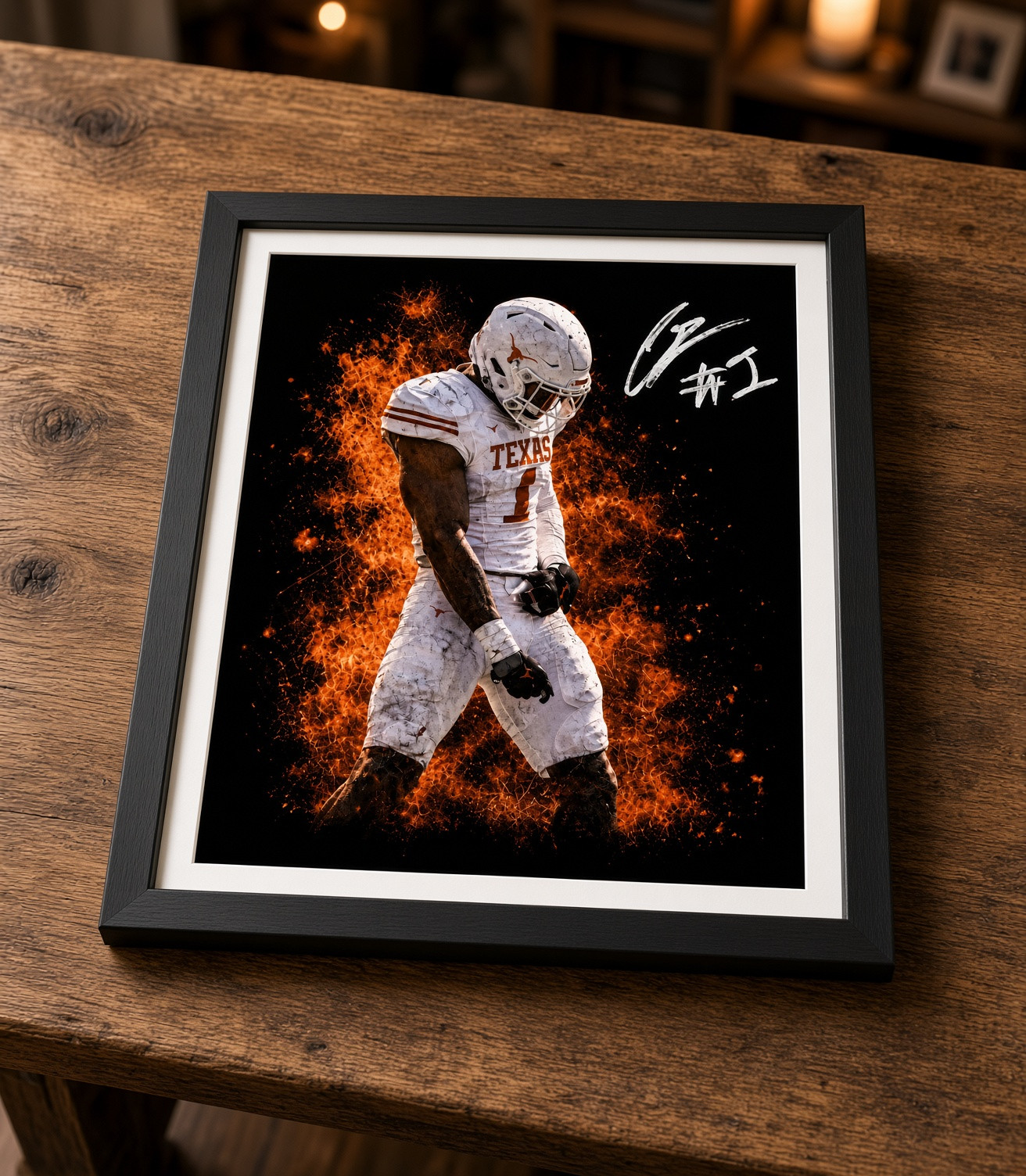 PK - White No. 1 Walking Through Fire — Autographed Ember Print