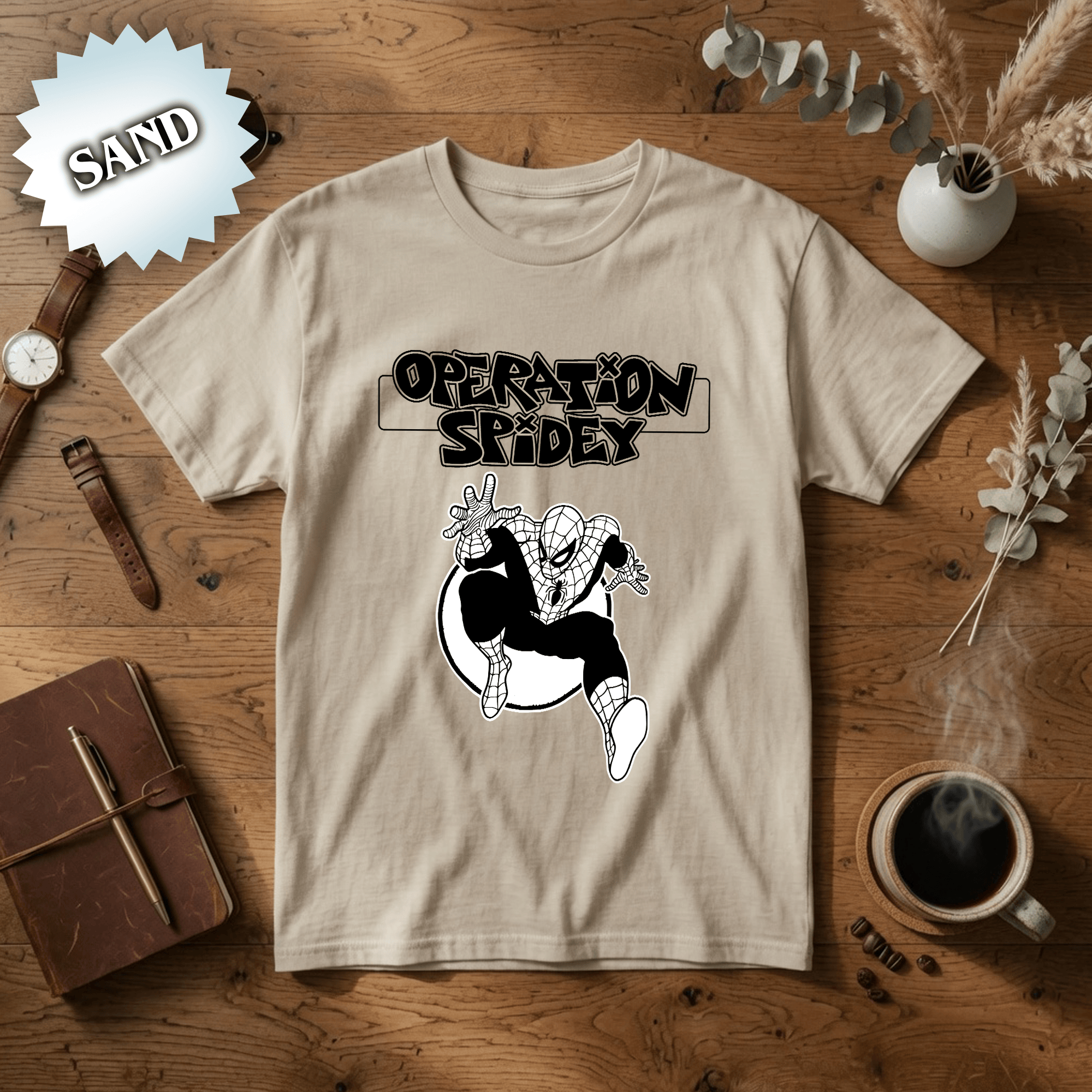 NNA -Operation Spidey Graphic Tee, Vintage Spider Hero Shirt, Comic Book Style Comfort Colors T-Shirt, Hero Action Streetwear