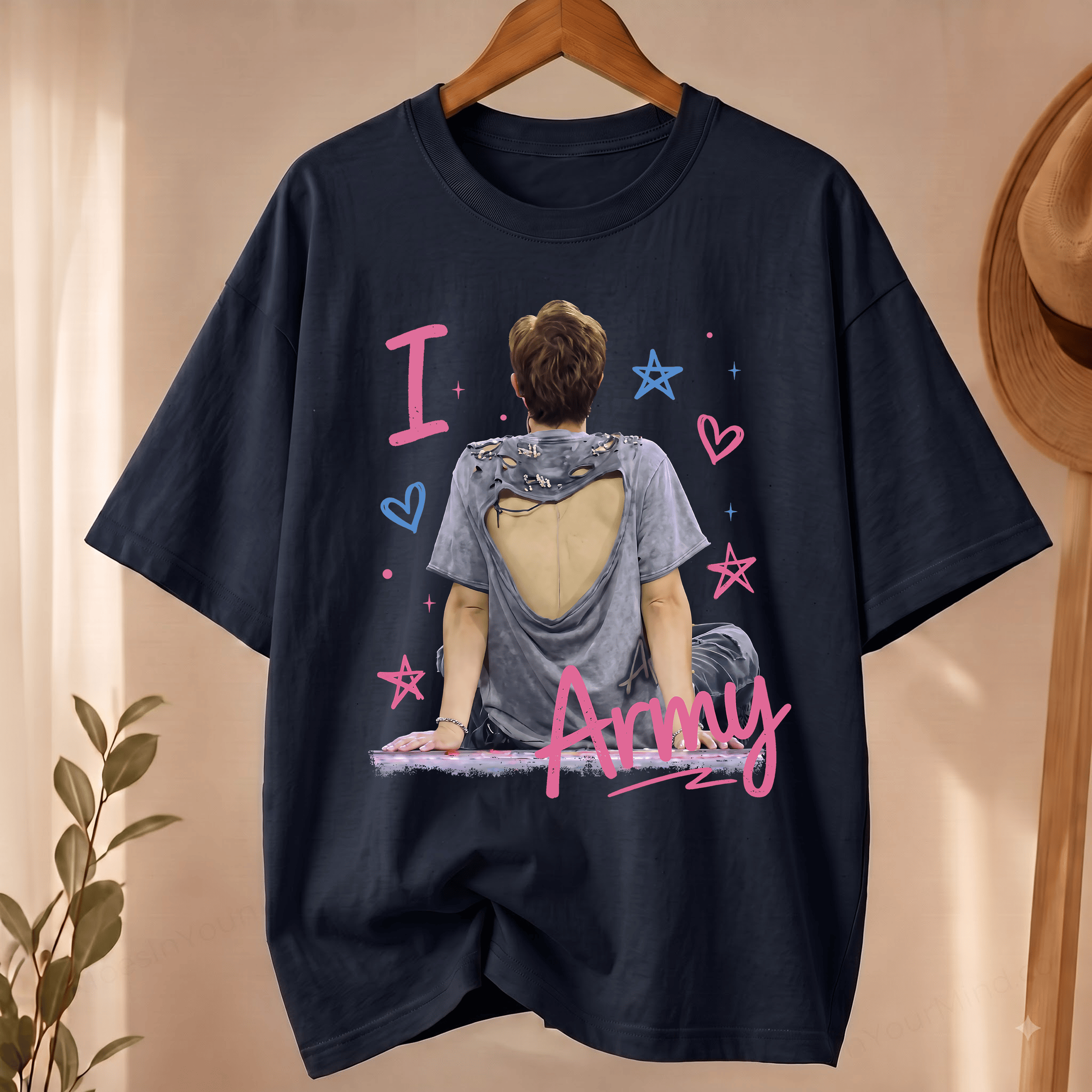 NT - RM I Love Army Funny Tee