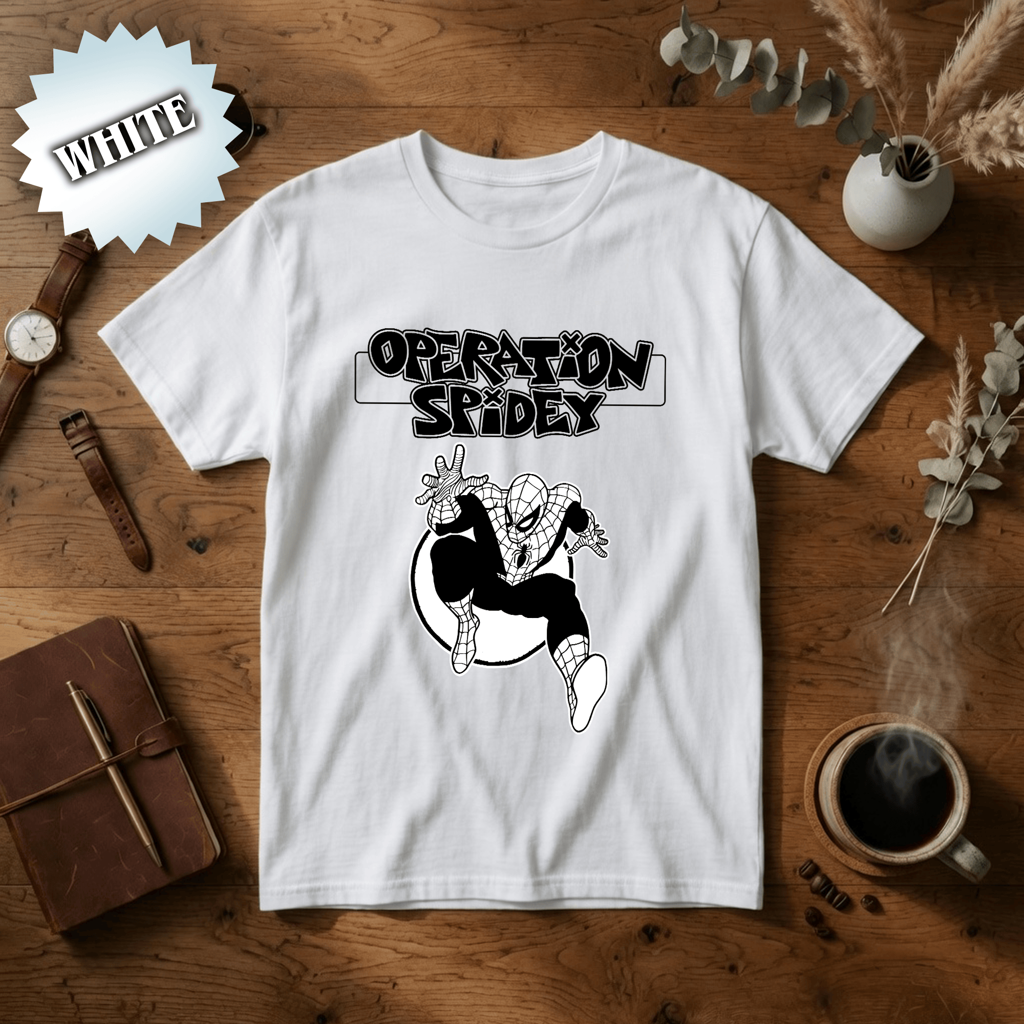 NNA -Operation Spidey Graphic Tee, Vintage Spider Hero Shirt, Comic Book Style Comfort Colors T-Shirt, Hero Action Streetwear