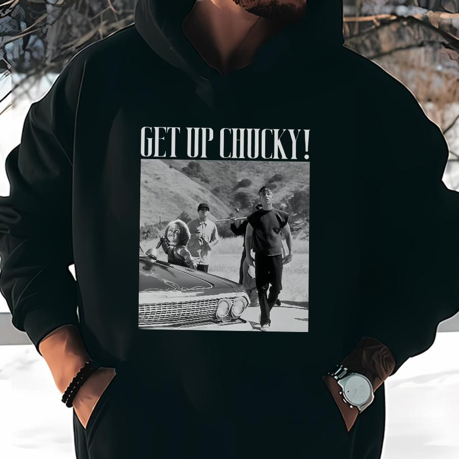SV - Get Up Chucky Vatos Locos Shirts, Chicano, Halloween
