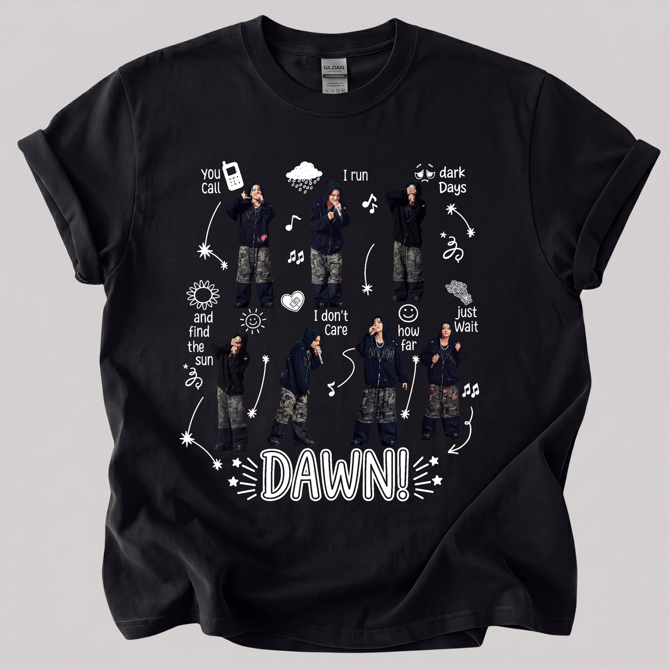 NT - Jungkook Into The Sun Lyrics Tee