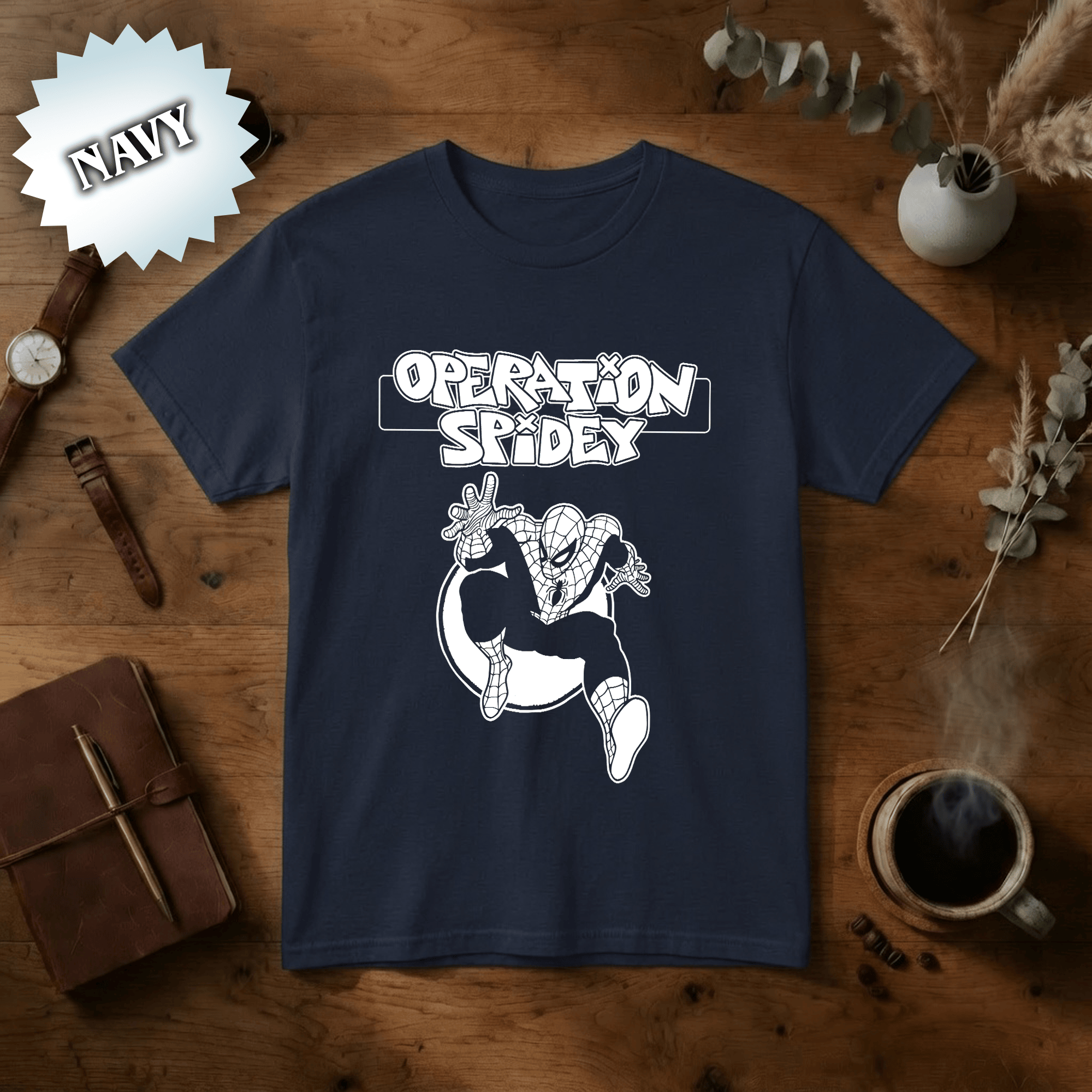 NNA -Operation Spidey Graphic Tee, Vintage Spider Hero Shirt, Comic Book Style Comfort Colors T-Shirt, Hero Action Streetwear