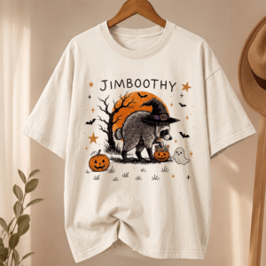 NT - Jimboothy Raccoon Halloween Shirt, Viral Raccoon Meme Tee