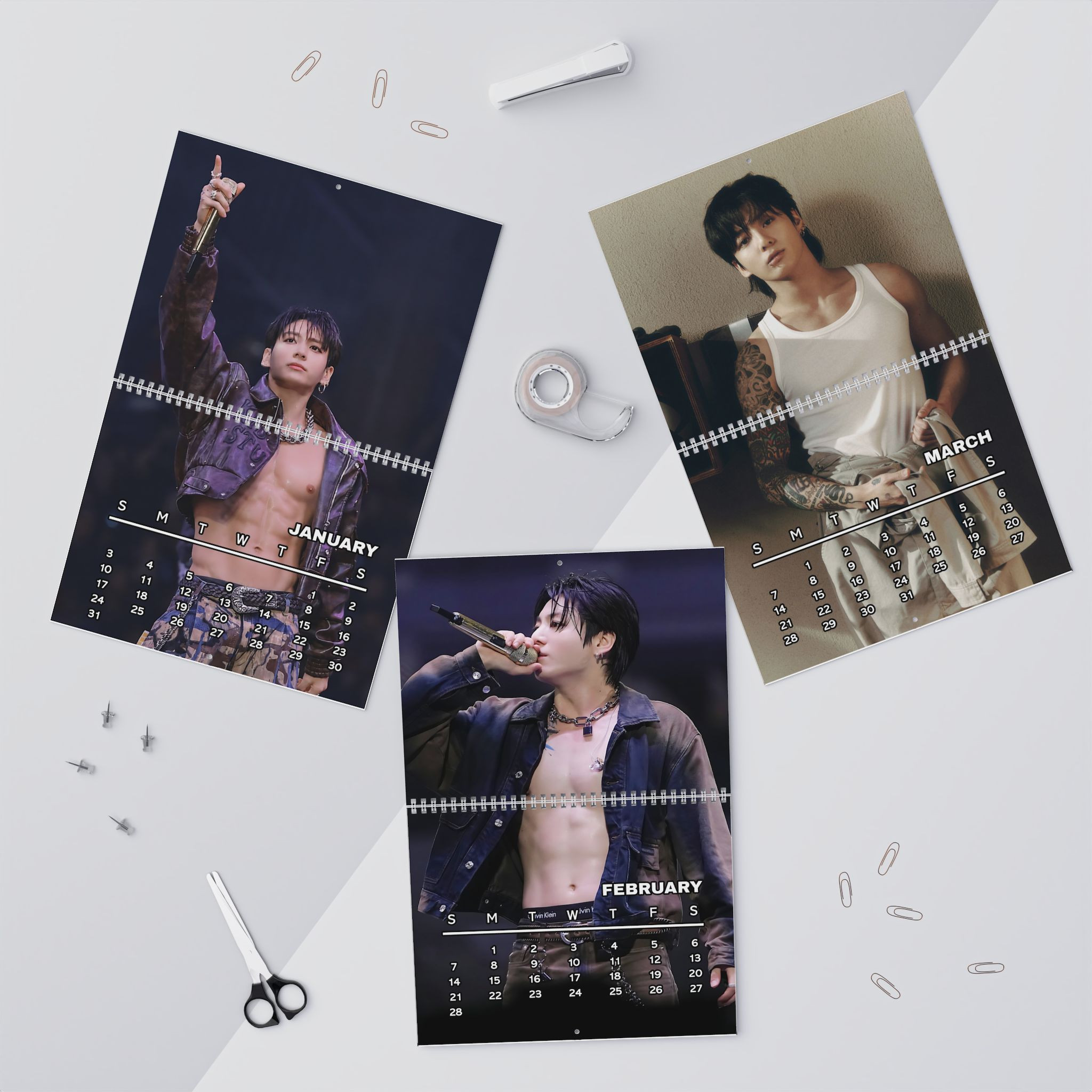 4T - JungKook 2027 Wall Calendar, BTS Arirang World Tour Calendar