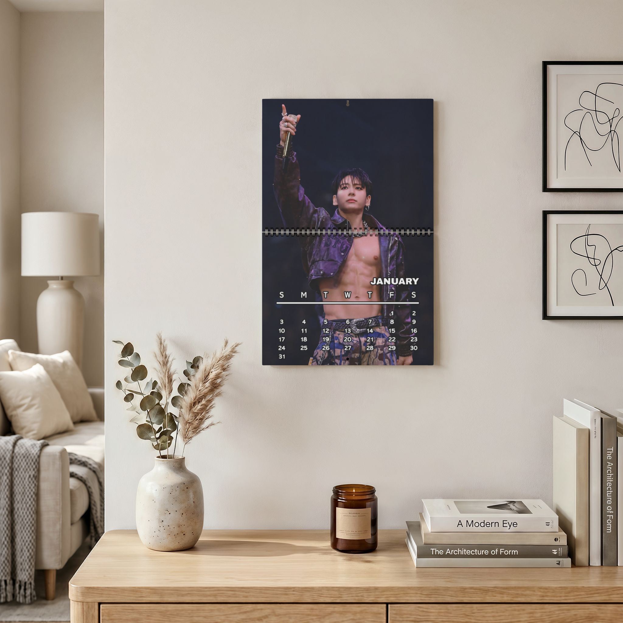 4T - JungKook 2027 Wall Calendar, BTS Arirang World Tour Calendar